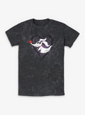 Disney The Nightmare Before Christmas Zero Pumpkin Nose Mineral Wash T-shirt | Trendy Graphic Tee | Casual Unisex T-shirt