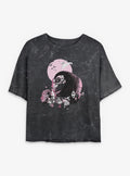 Disney The Nightmare Before Christmas Classic Scene Group Girls Mineral Wash Crop T-Shirt