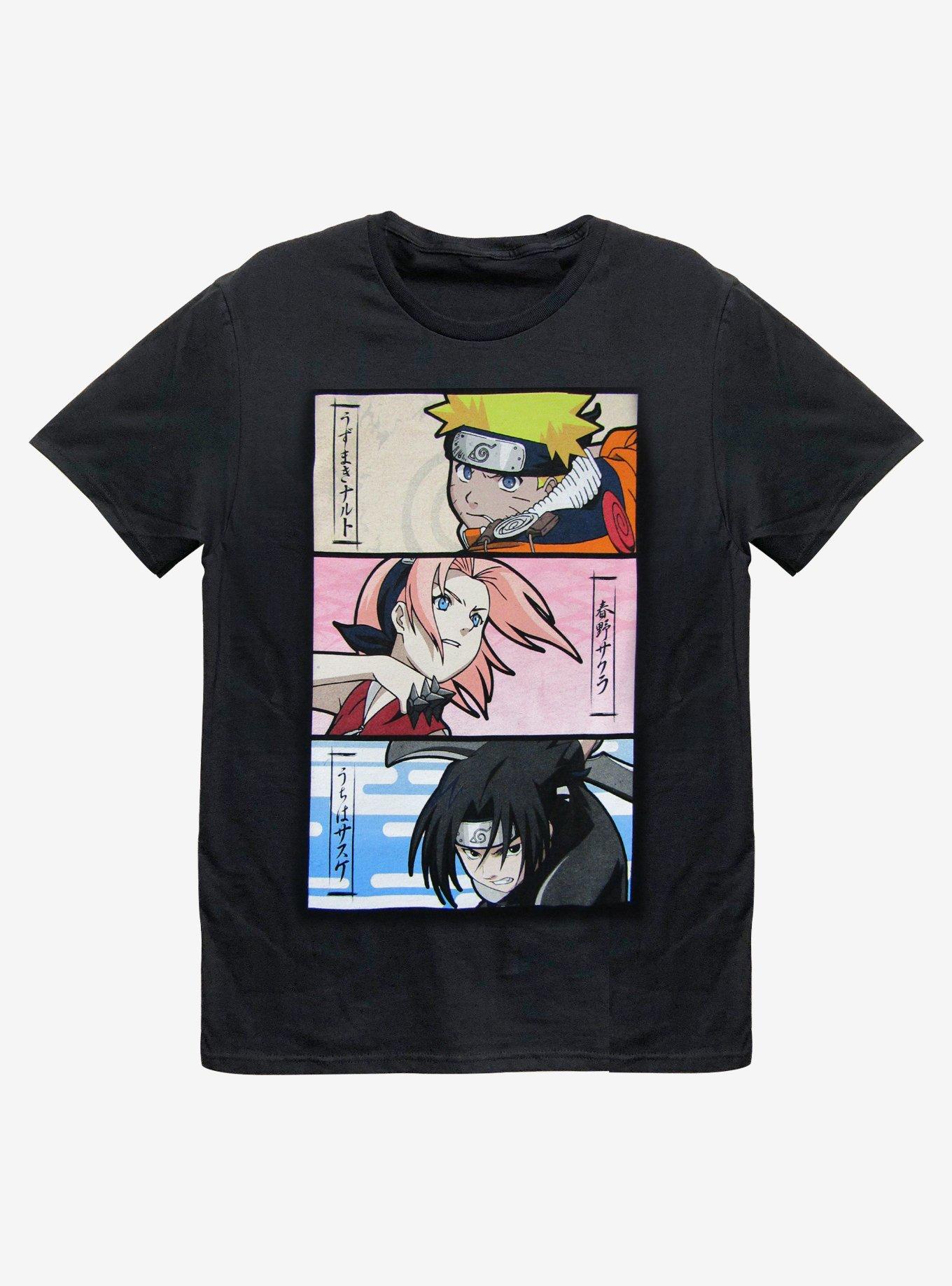Naruto Team 7 Panels T Shirt