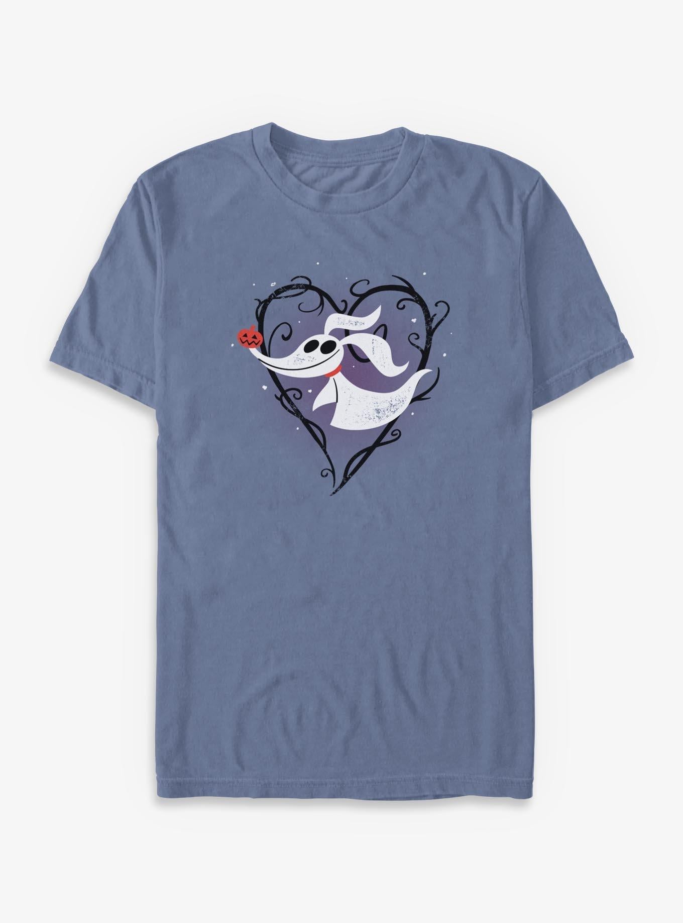 Disney The Nightmare Before Christmas Zero Pumpkin Nose Garment Dye T-Shirt T-Shirt | High-Quality Print | Top Pick For Fans