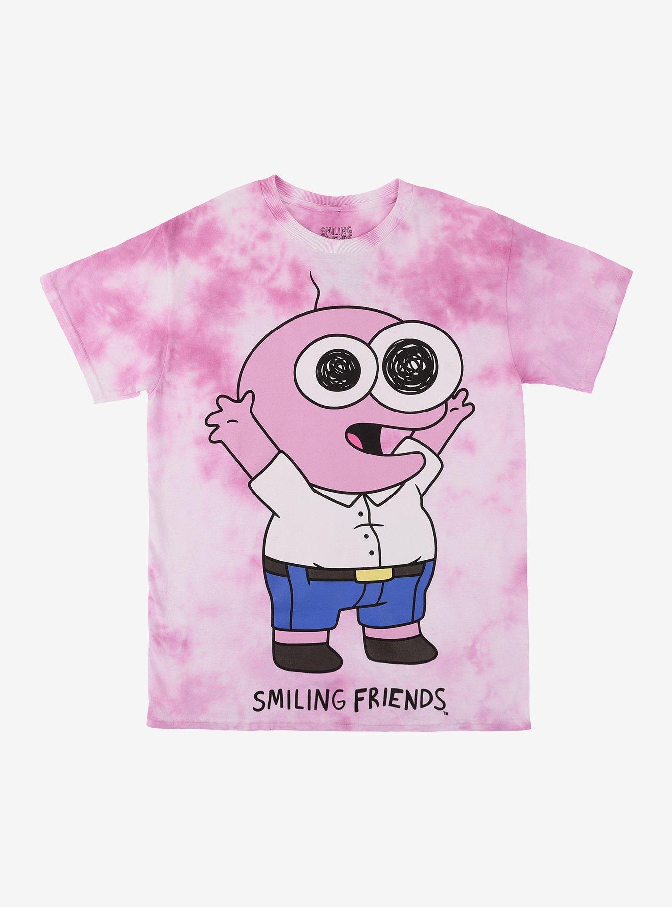 Smiling Friends Pim Pink Tie-Dye T-Shirt | Premium Unisex T-Shirt, Trending Graphic Tee