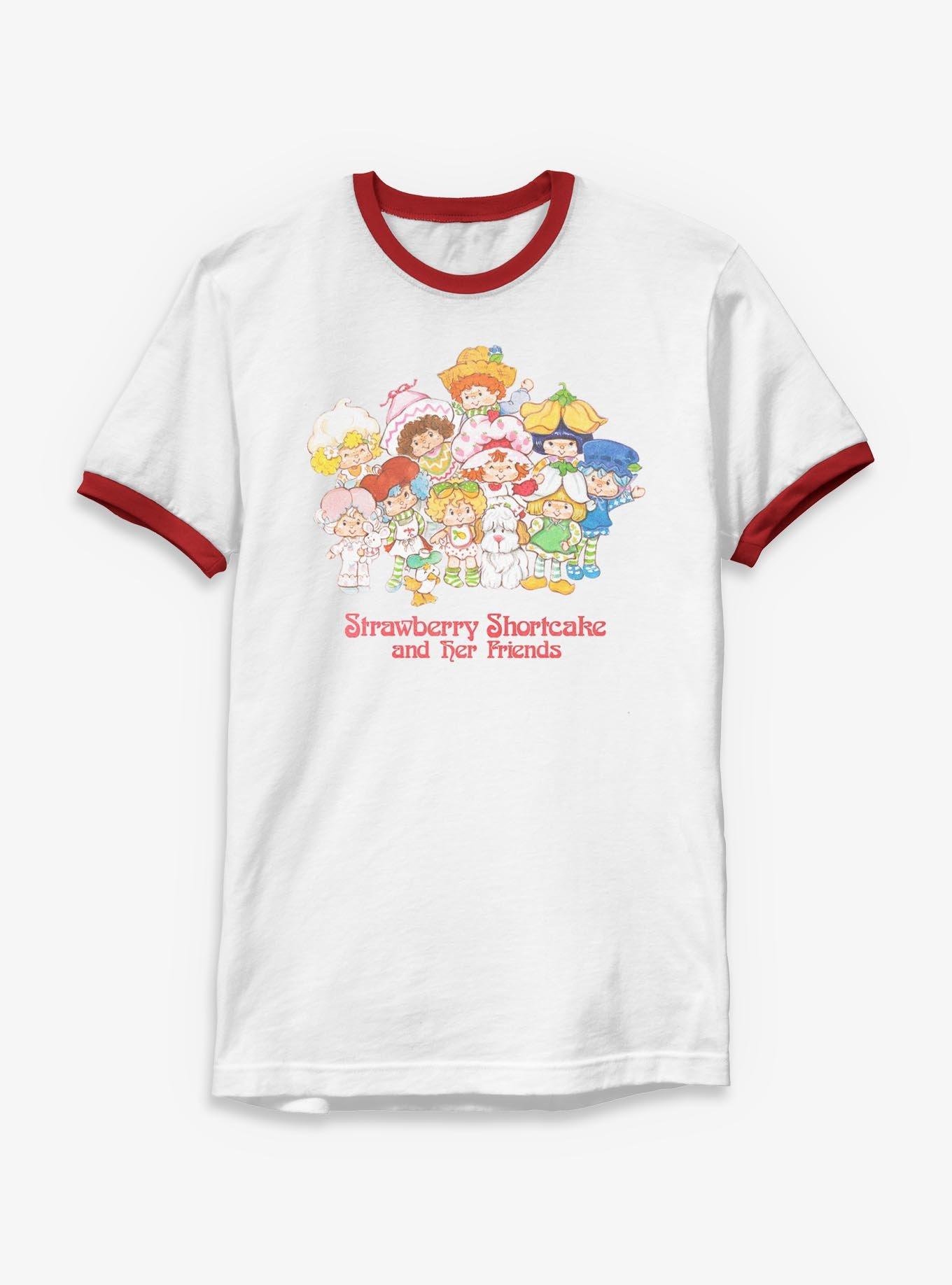 Strawberry Shortcake Strawberry And Her Friends Ringer T-Shirt T-Shirt | Exclusive Edition | Perfect For Daily Wear
