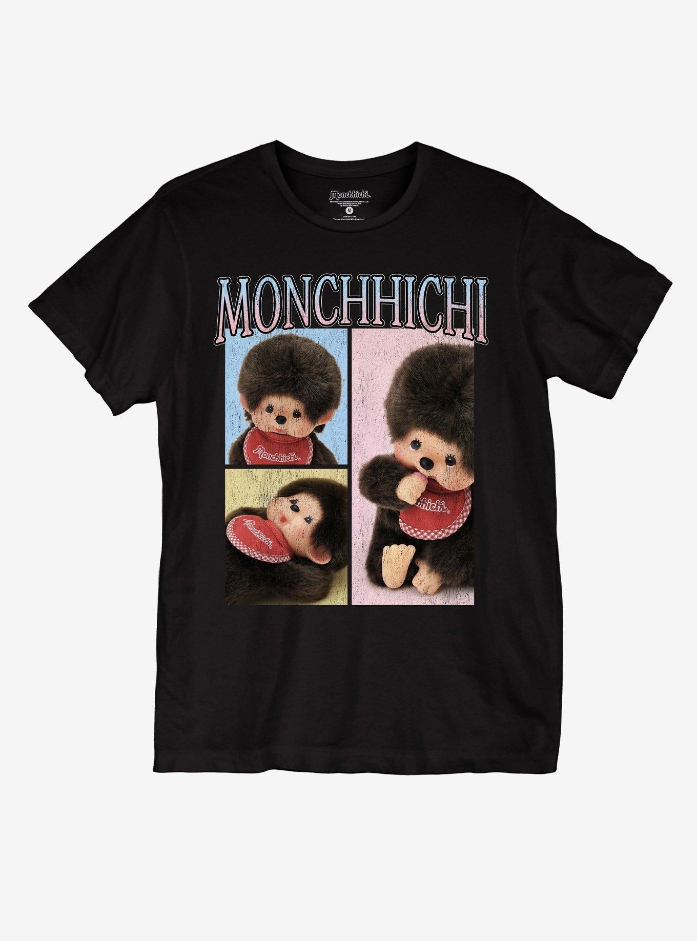 Monchhichi Pastel Grid T-Shirt | Premium Unisex T-Shirt, Trending Graphic Tee