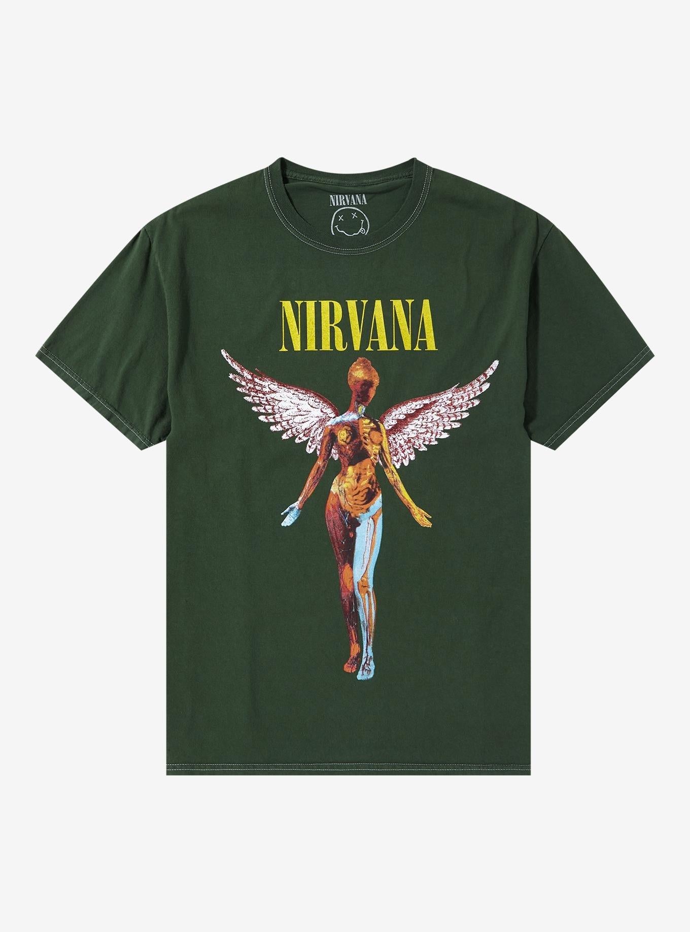 Nirvana In Utero Angel Green Girls T-Shirt T-Shirt | Fan Favorite Style | Must-Have Style
