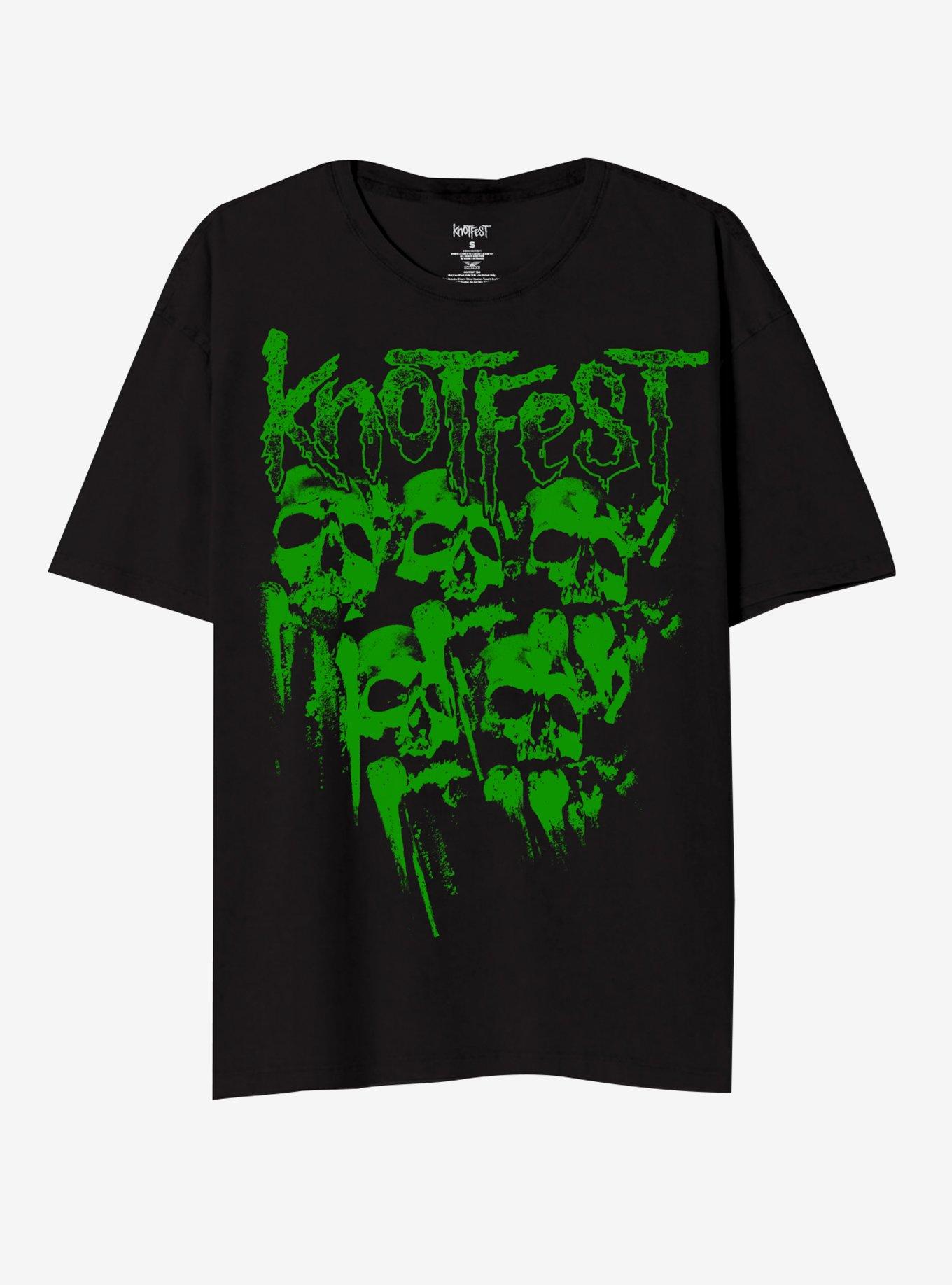 Slipknot Knot Fest Skulls Glow-In-The-Dark T-Shirt T-Shirt | Premium Graphic | Perfect For Daily Wear