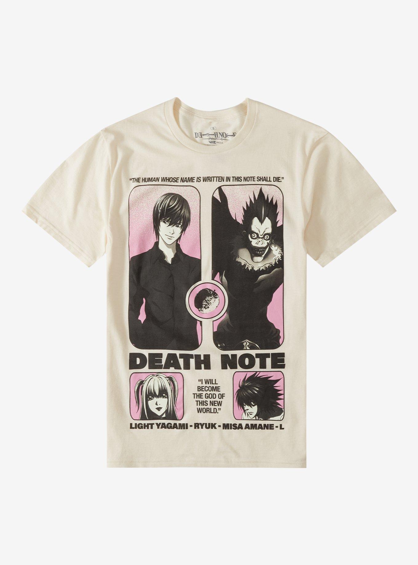 Death Note Pink Ombr Panels T-Shirt | Premium Unisex T-Shirt, Trending Graphic Tee