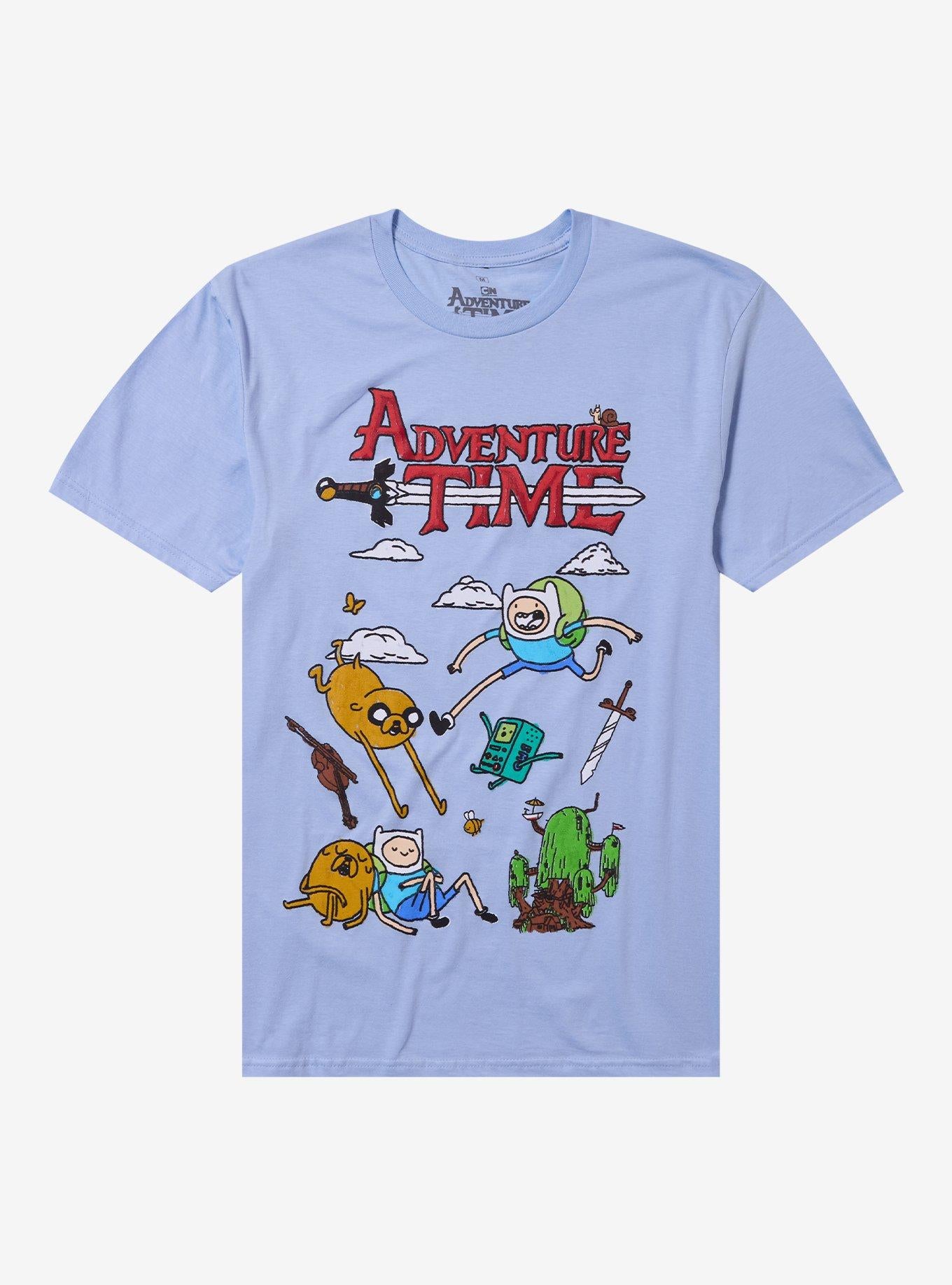 Adventure Time Blue Group T Shirt