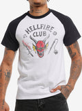 Stranger Things Faded Hellfire Club Raglan T Shirt