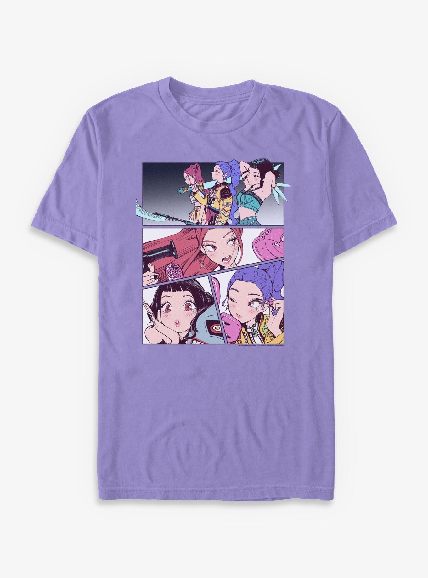 KPop Demon Hunters Huntrix Manhwa Panels Garment Dye T-Shirt T-Shirt | Premium Graphic | Must-Have Style