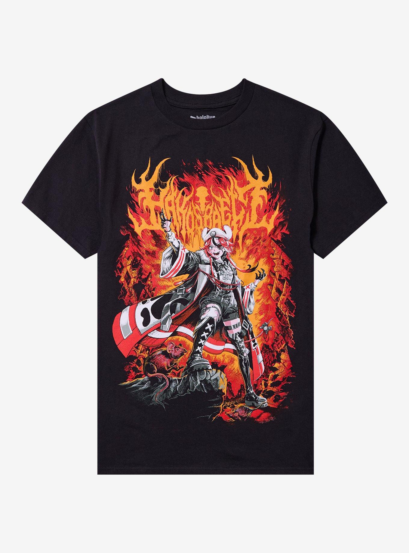 Ghost X Ghost Hakos Baelz Metalcropolis T-Shirt | Premium Unisex T-Shirt, Trending Graphic Tee