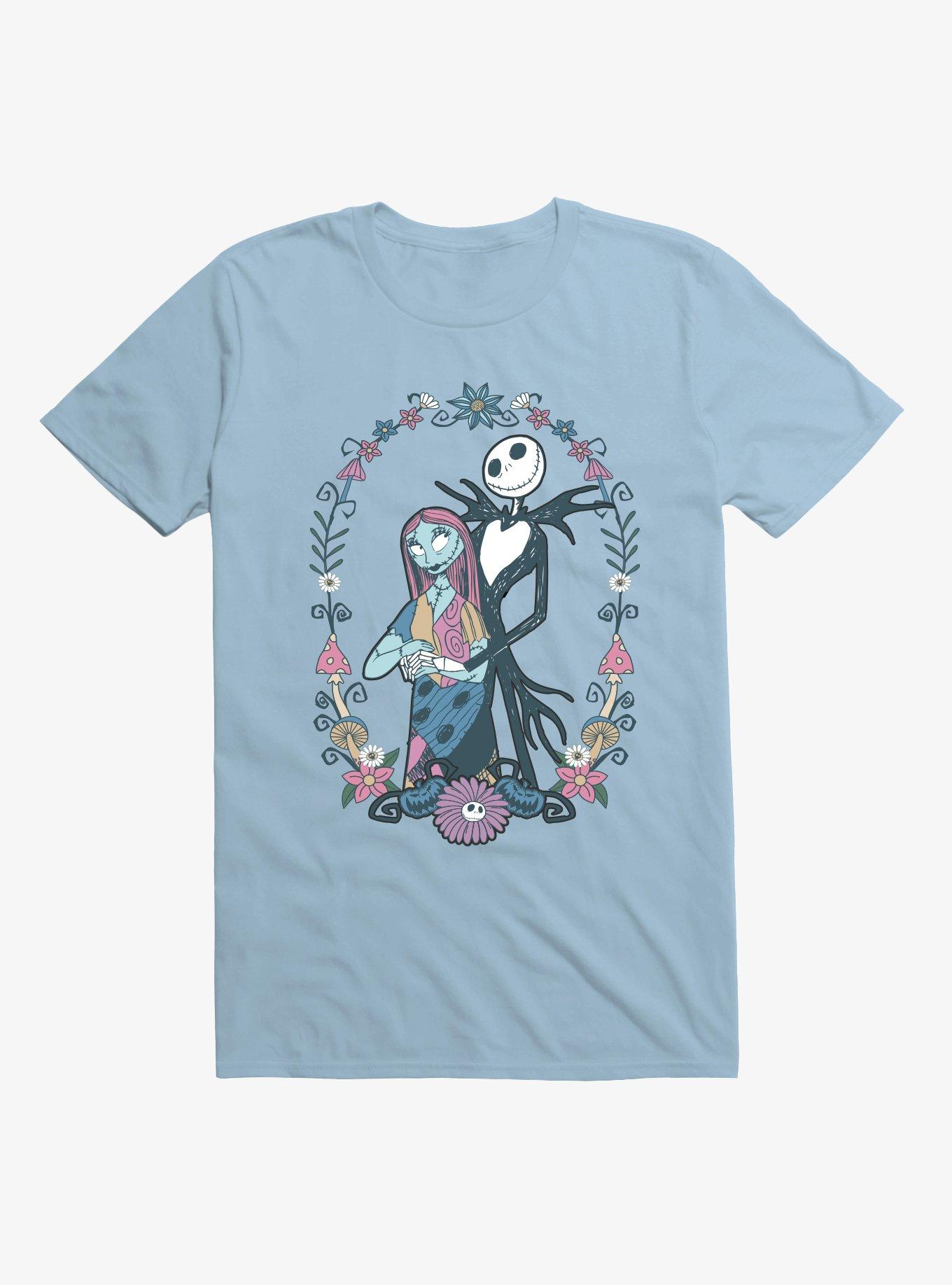 Disney The Nightmare Before Christmas Jack and Sally Flowers T-Shirt Hot Topic Exclusive