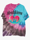 Sublime Fire Heart Tie-Dye T-Shirt | Premium Unisex T-Shirt, Trending Graphic Tee