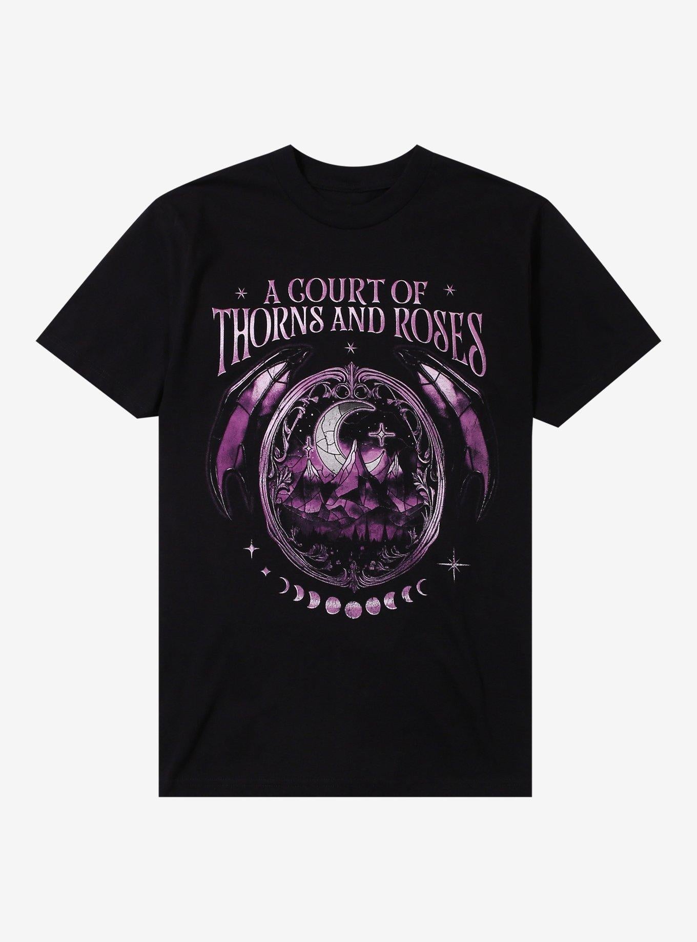 A Court Of Thorns And Roses Night Court Stained Glass T-Shirt | Premium Unisex T-Shirt, Trending Graphic Tee