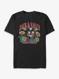 Disney The Nightmare Before Christmas Jack And Sally Floral T-Shirt T-Shirt | Trending Design | Trending Now