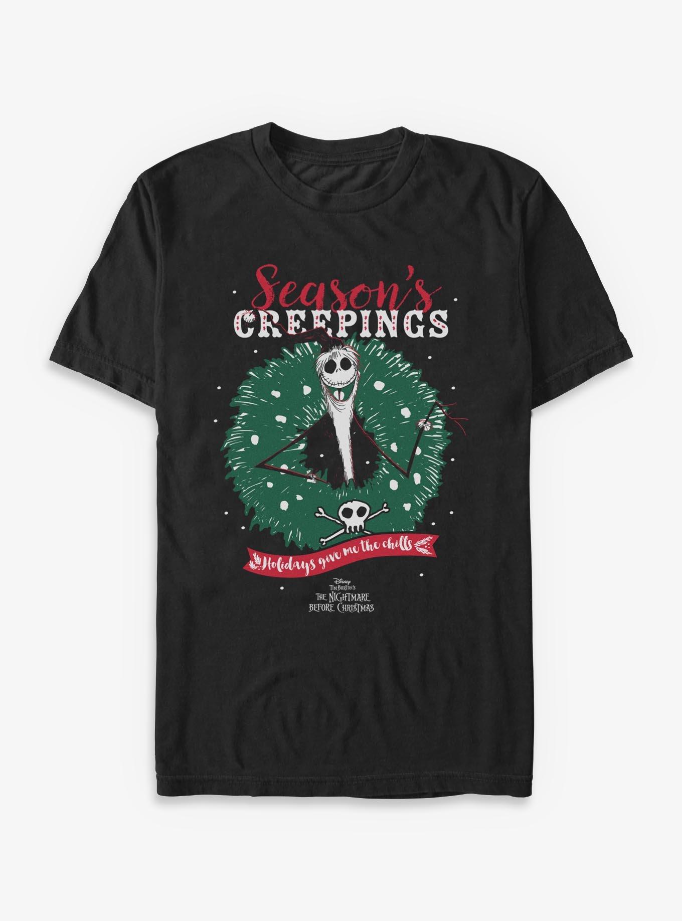 Disney The Nightmare Before Christmas Jack Wreath Creeping T-Shirt