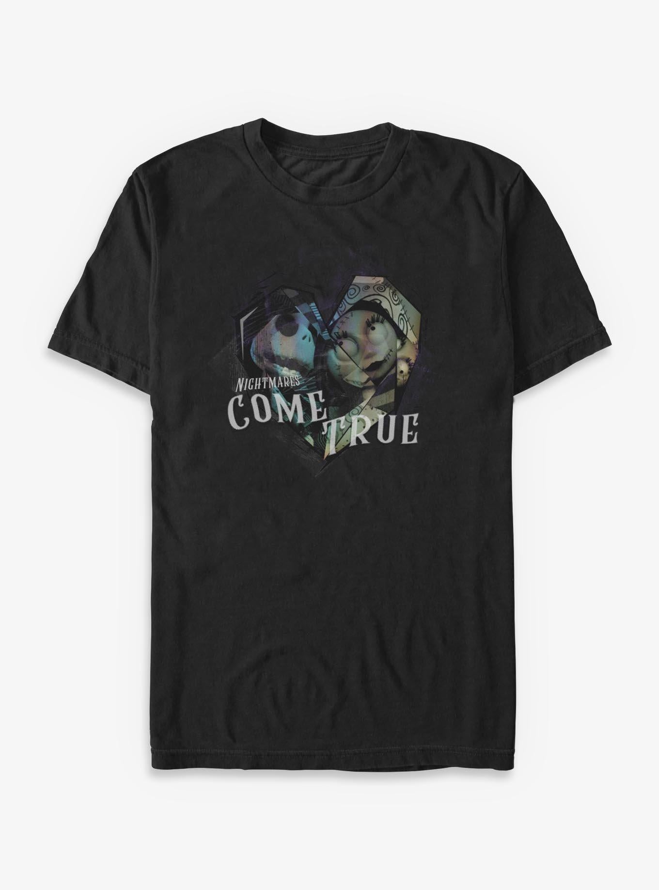 Disney The Nightmare Before Christmas Nightmares Come True Heart T-Shirt
