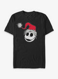 Disney The Nightmare Before Christmas Jack Santa Hat T-Shirt
