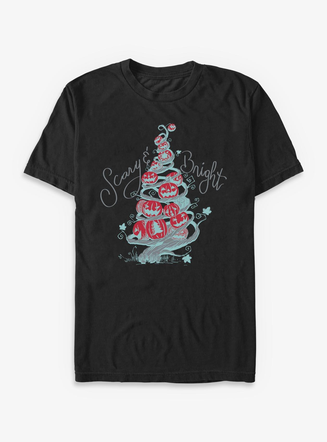 Disney The Nightmare Before Christmas Scary Bright Tree T-Shirt T-Shirt | Viral Style | Trending Now