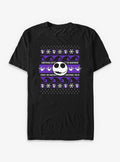 Disney The Nightmare Before Christmas Jack Ugly Sweater T-shirt | Trendy Graphic Tee | Casual Unisex T-shirt