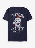 Disney The Nightmare Before Christmas Jolly Santa Jack T-shirt | Trendy Graphic Tee | Casual Unisex T-shirt