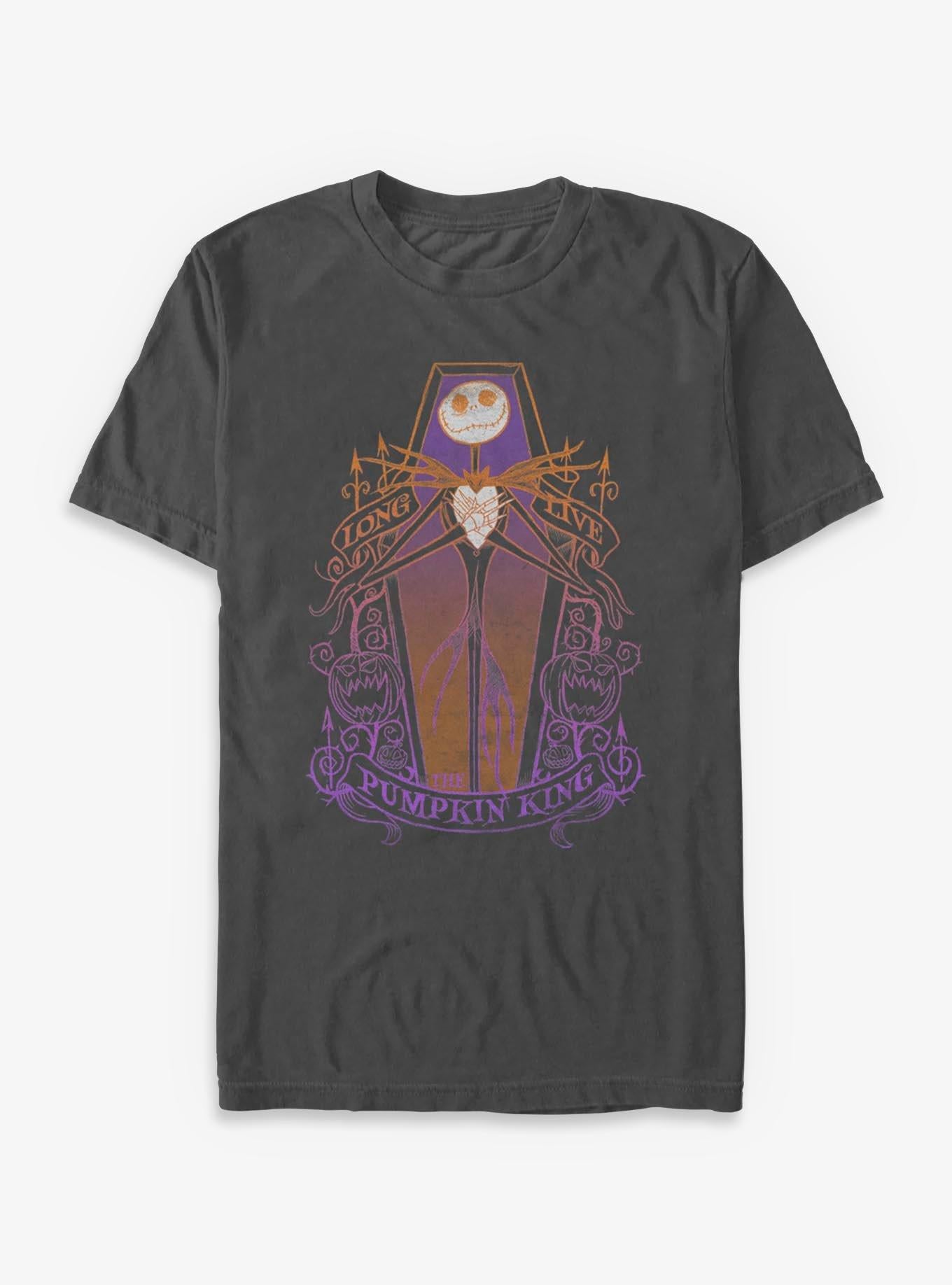 Disney The Nightmare Before Christmas Jack Coffin Pumpkin King T-Shirt