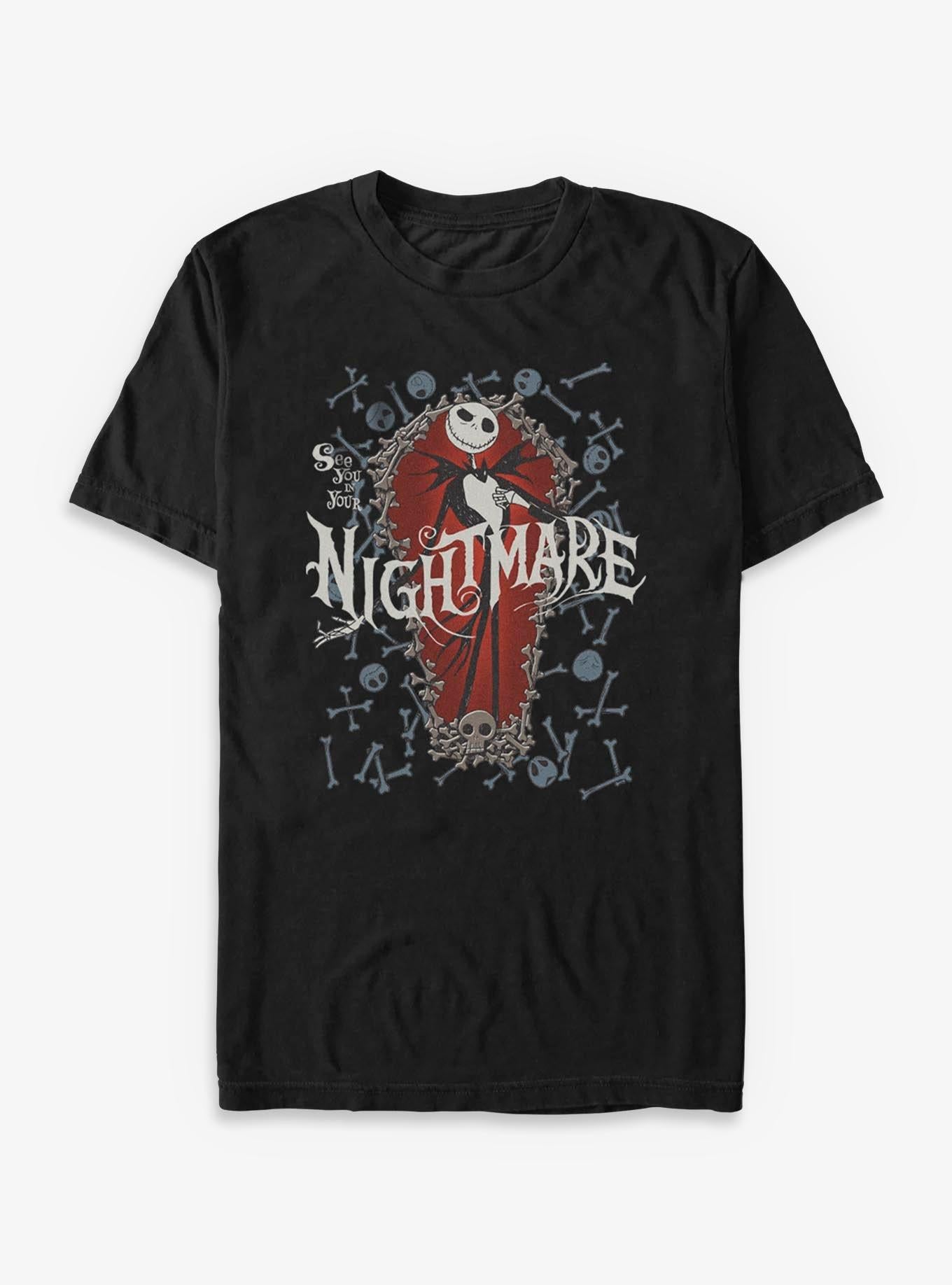 Disney The Nightmare Before Christmas Jack Bone Coffin T-Shirt