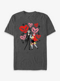 Disney The Nightmare Before Christmas Jack & Sally Creepy Hearts T-Shirt