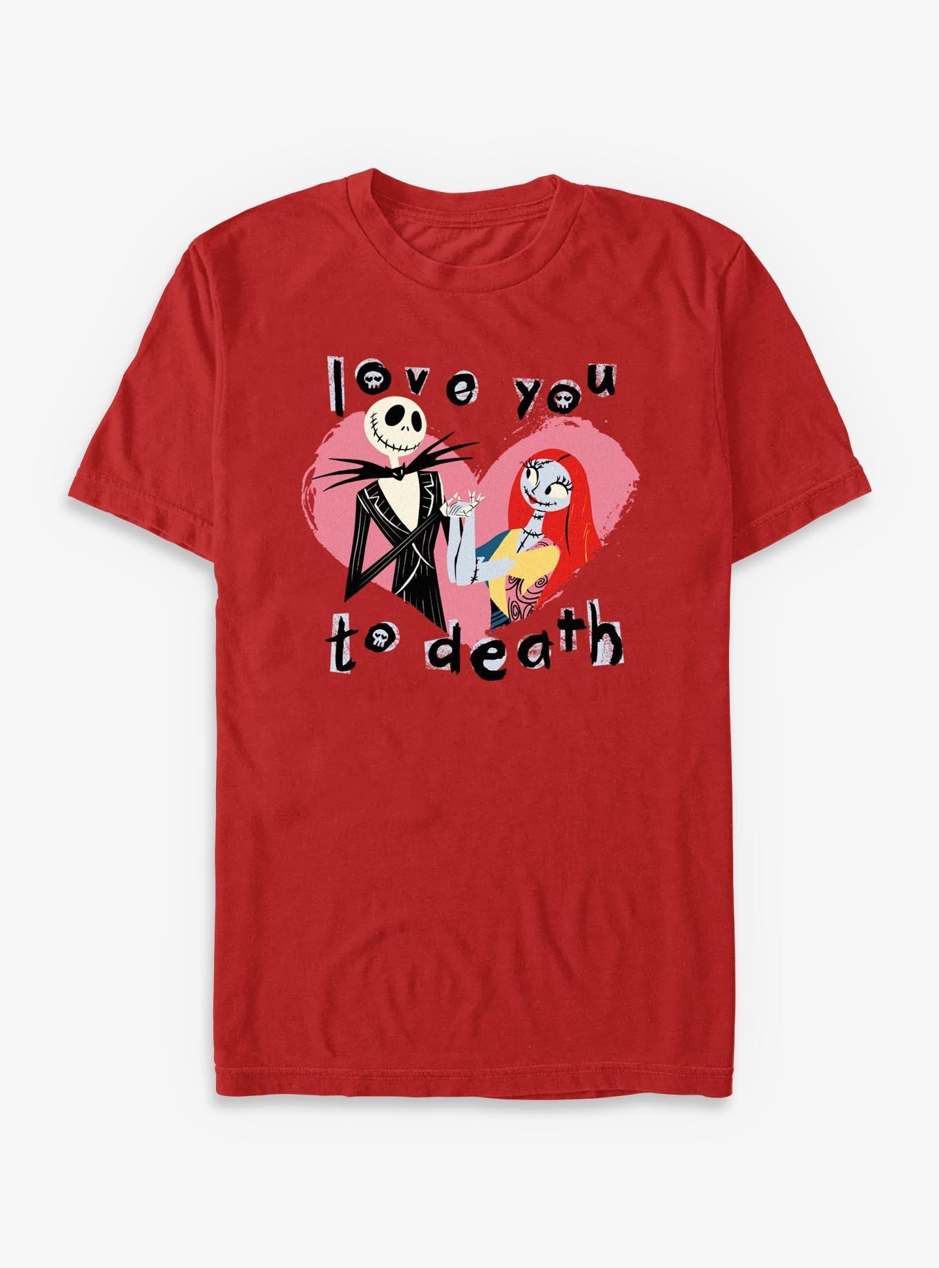 Disney The Nightmare Before Christmas Jack Sally Love You To Death T-Shirt T-Shirt | Viral Style | Must-Have Style