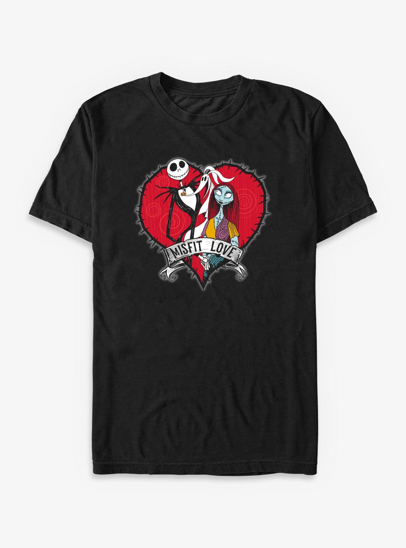 Disney The Nightmare Before Christmas Jack & Sally Misfit Love T-Shirt