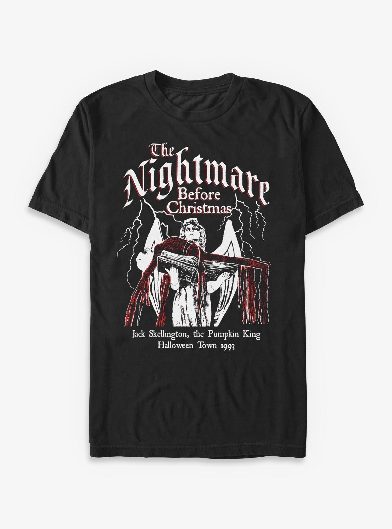 Disney The Nightmare Before Christmas Jack On Angel Statue T-Shirt