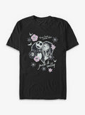 Disney The Nightmare Before Christmas Heart Jack And Sally T-shirt | Trendy Graphic Tee | Casual Unisex T-shirt
