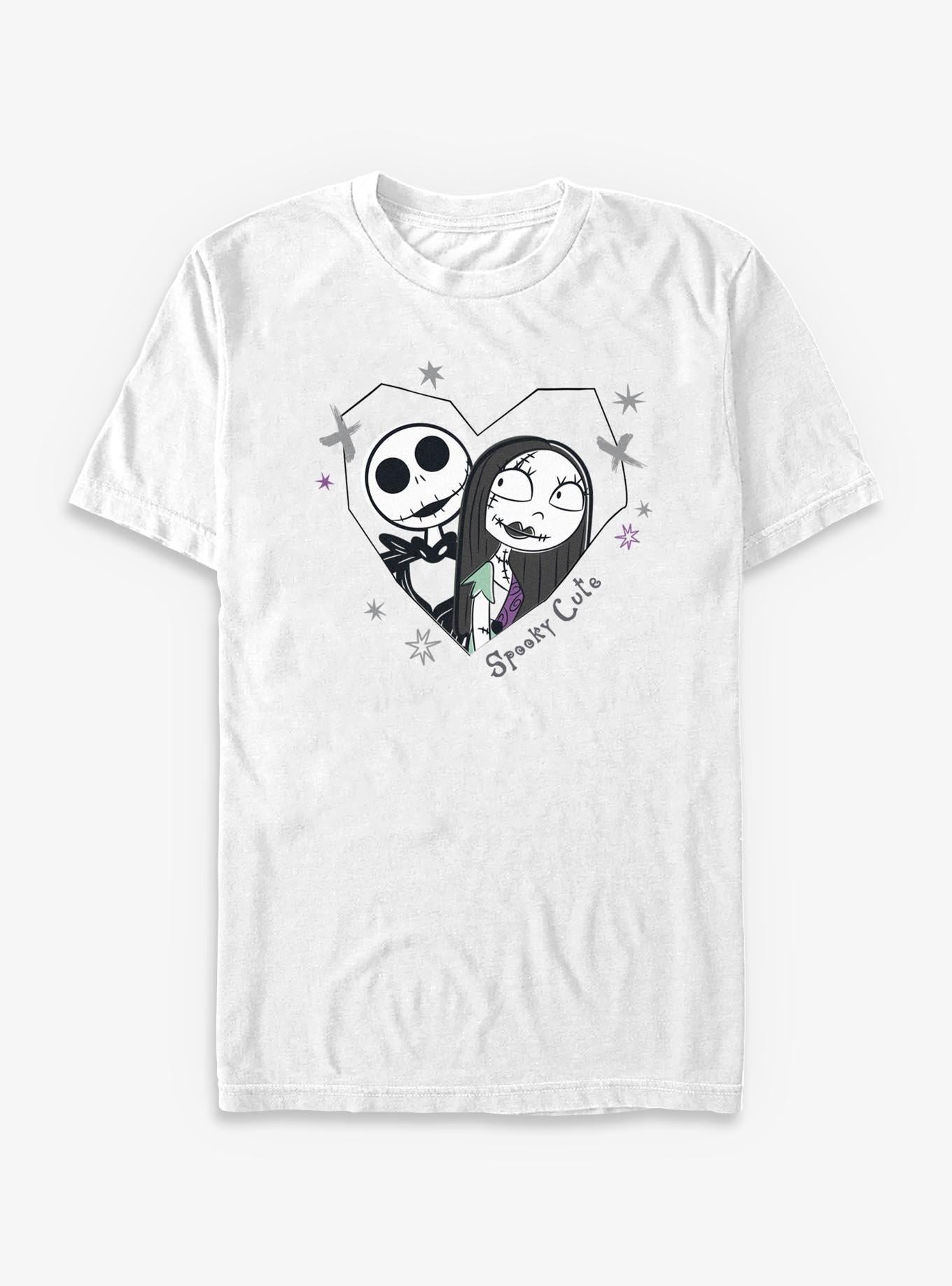 Disney The Nightmare Before Christmas Jack & Sally Spooky Cute T-Shirt
