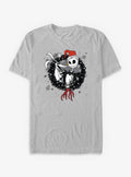 Disney The Nightmare Before Christmas Jack And Zero Wreath T-Shirt