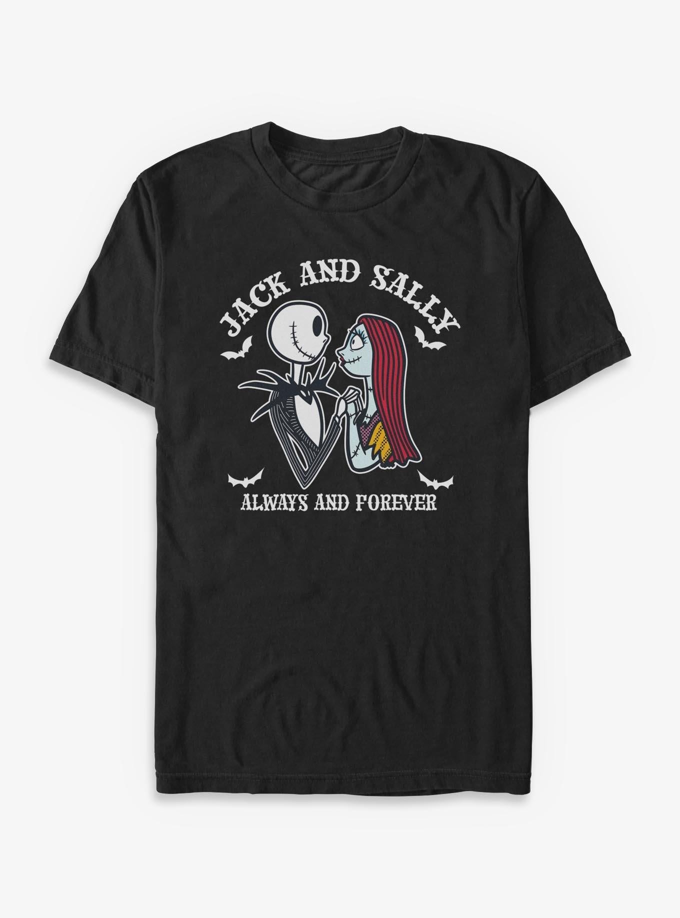 Disney The Nightmare Before Christmas Jack And Sally Forever T-Shirt