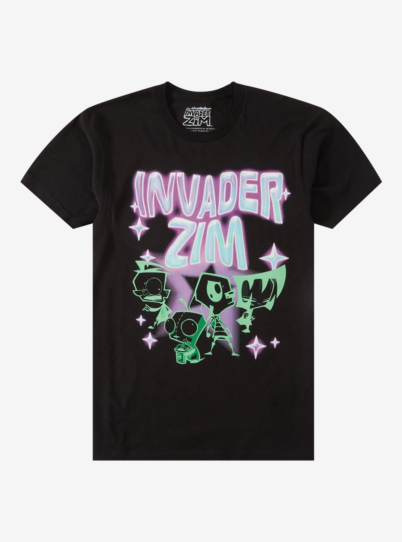 Invader Zim Neon Group T-Shirt | Premium Unisex T-Shirt, Trending Graphic Tee
