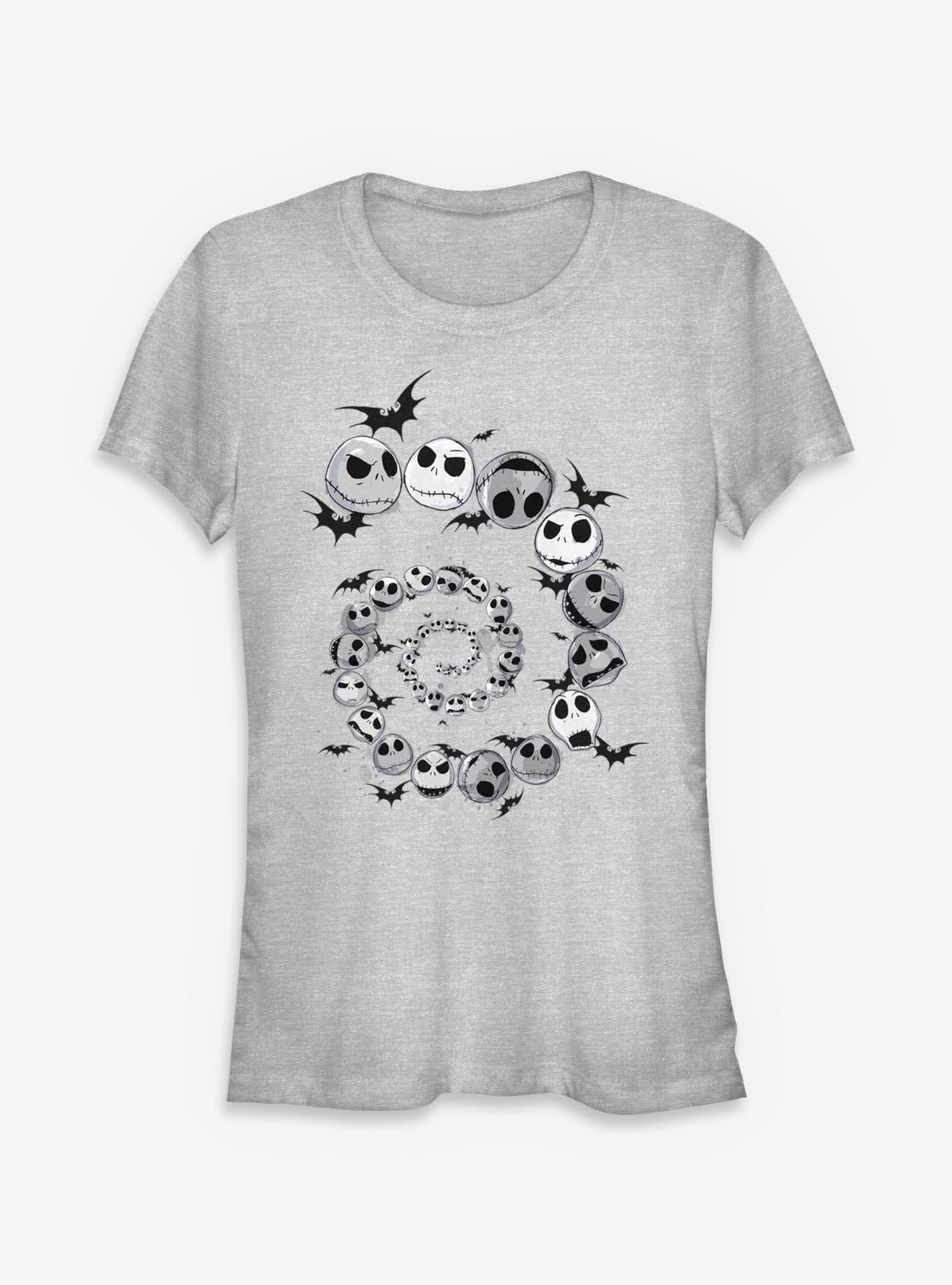 Disney The Nightmare Before Christmas Spiral Jack Head Girls T-Shirt