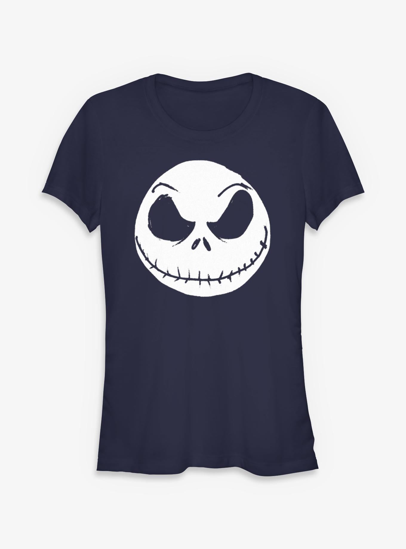 Disney The Nightmare Before Christmas Big Face Jack Girls T-Shirt