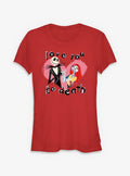 Disney The Nightmare Before Christmas Jack & Sally Love You To Death Girls T-Shirt