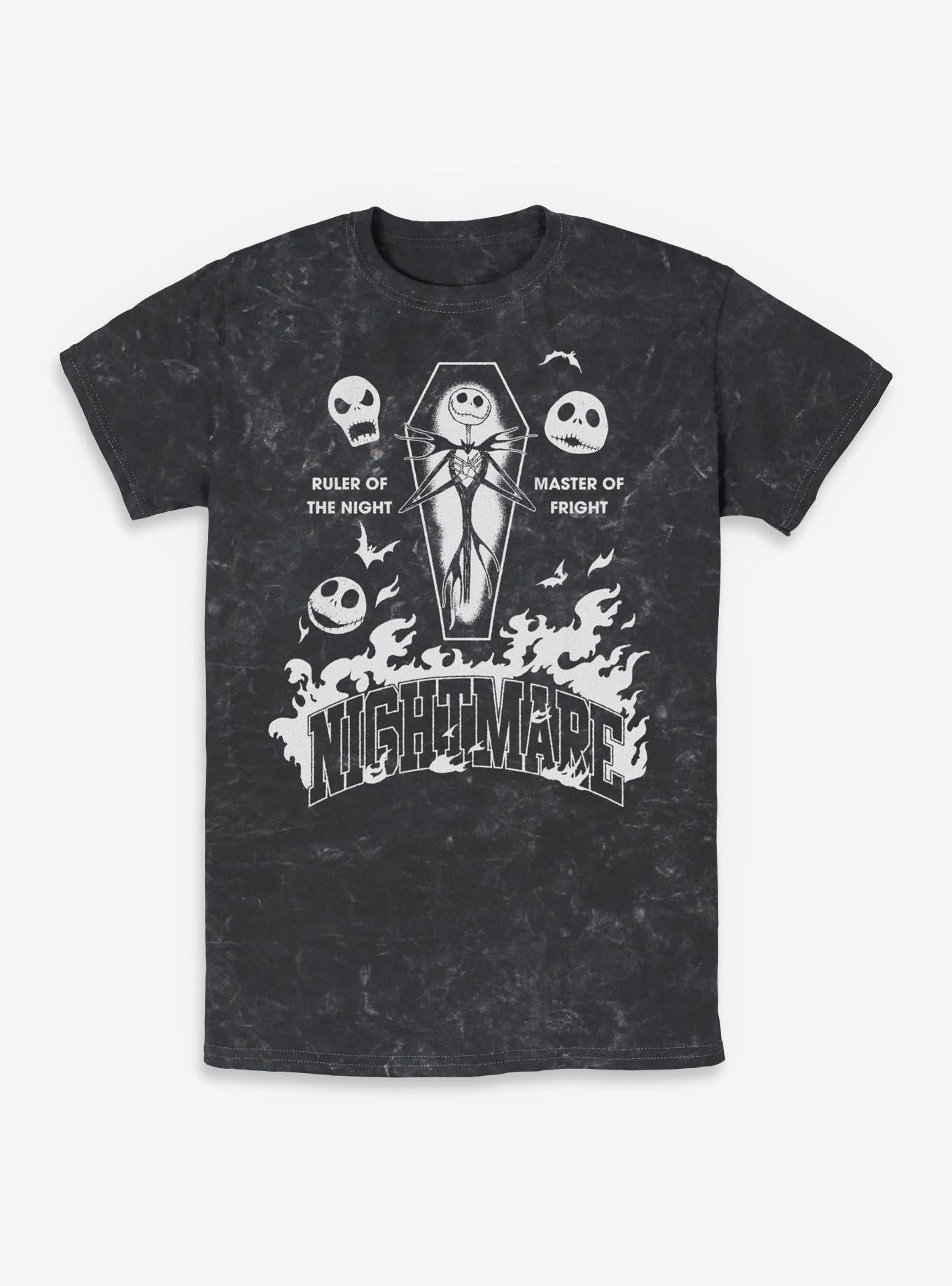 Disney The Nightmare Before Christmas Jack Ruler Of The Night Mineral Wash T-Shirt