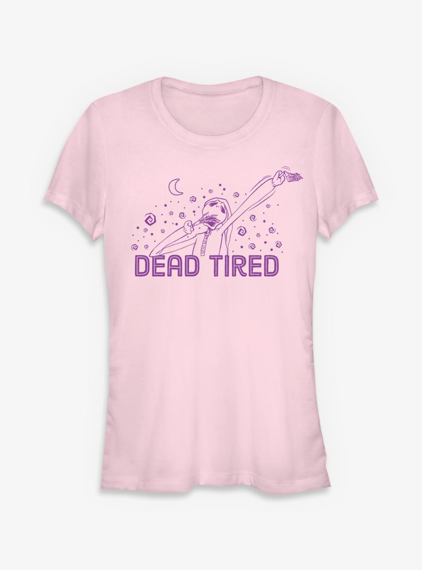 Disney The Nightmare Before Christmas Jack Is Dead Tired Girls T-Shirt