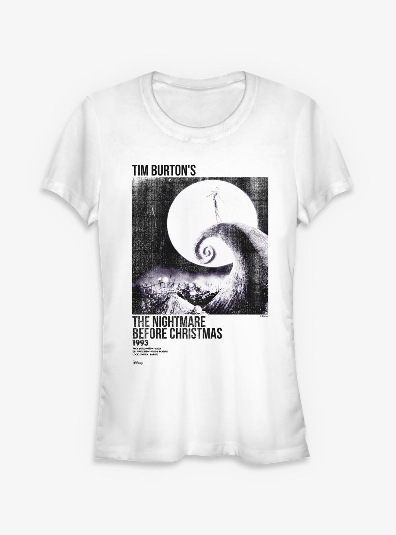 Disney The Nightmare Before Christmas Ink Rolled Poster Girls T-Shirt Poster | Aesthetic Graphic | Great Gift Idea