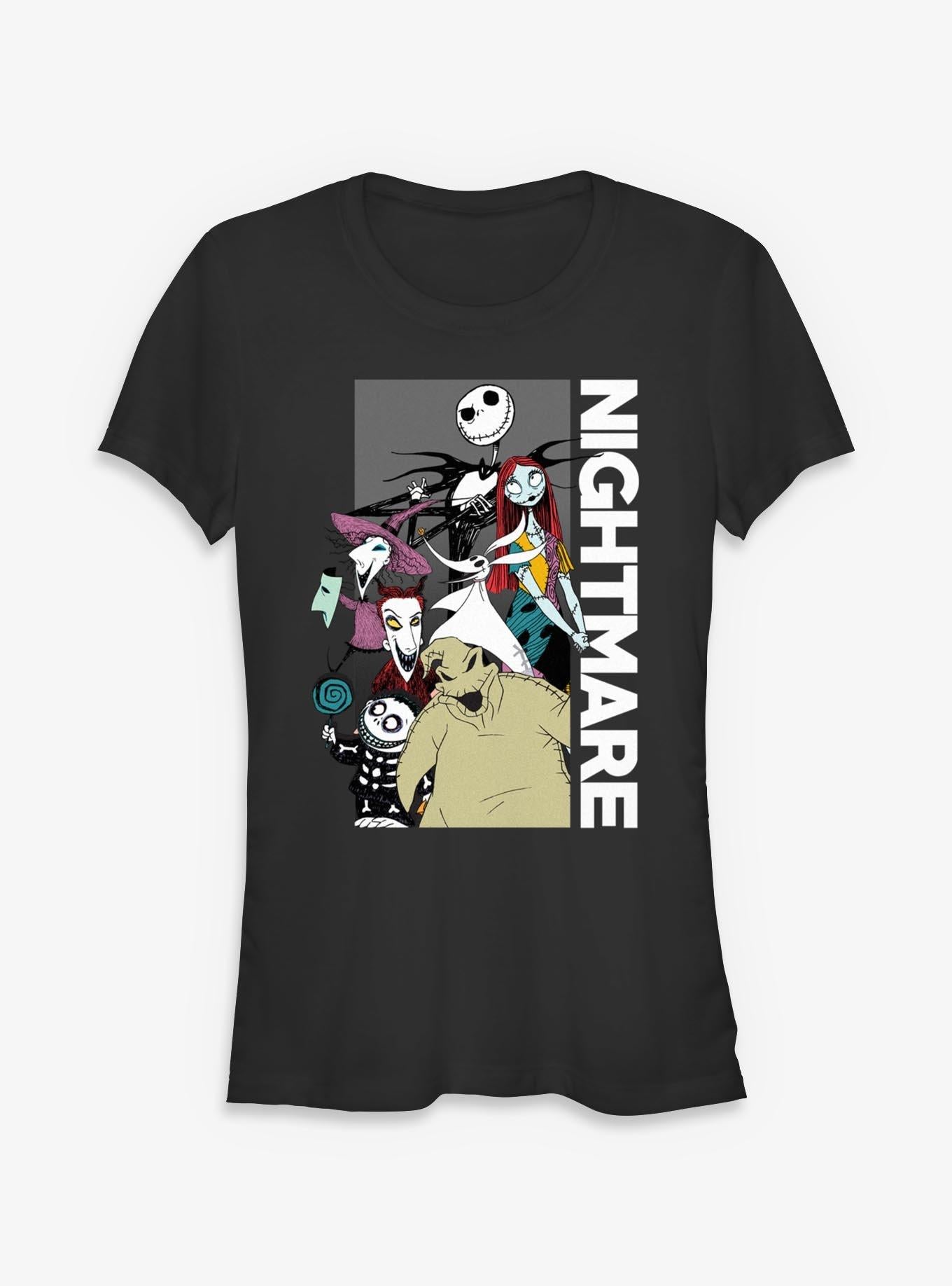 Disney The Nightmare Before Christmas Stacked Group Girls T-Shirt