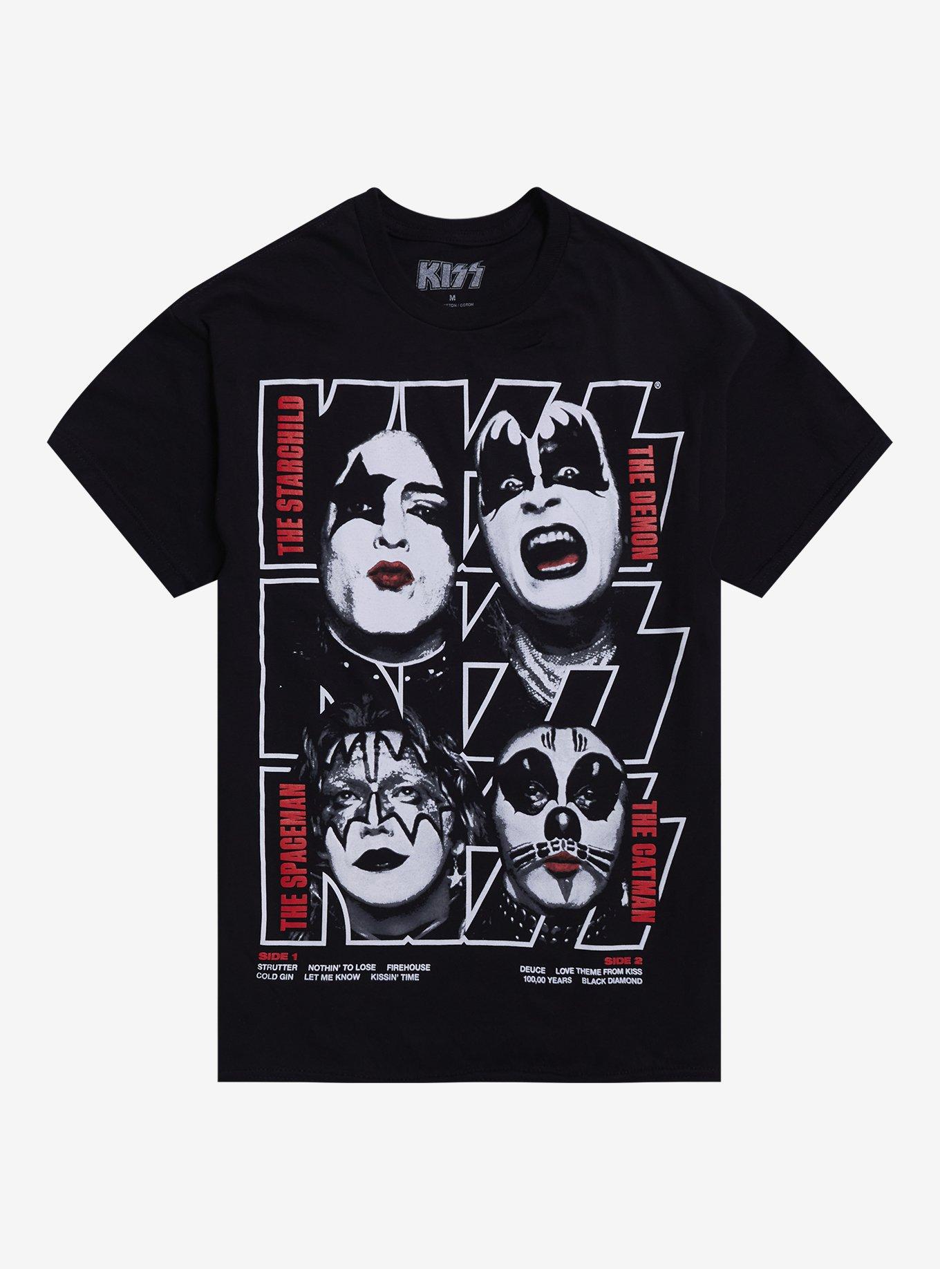 Kiss Debut Album Tracklist T Shirt
