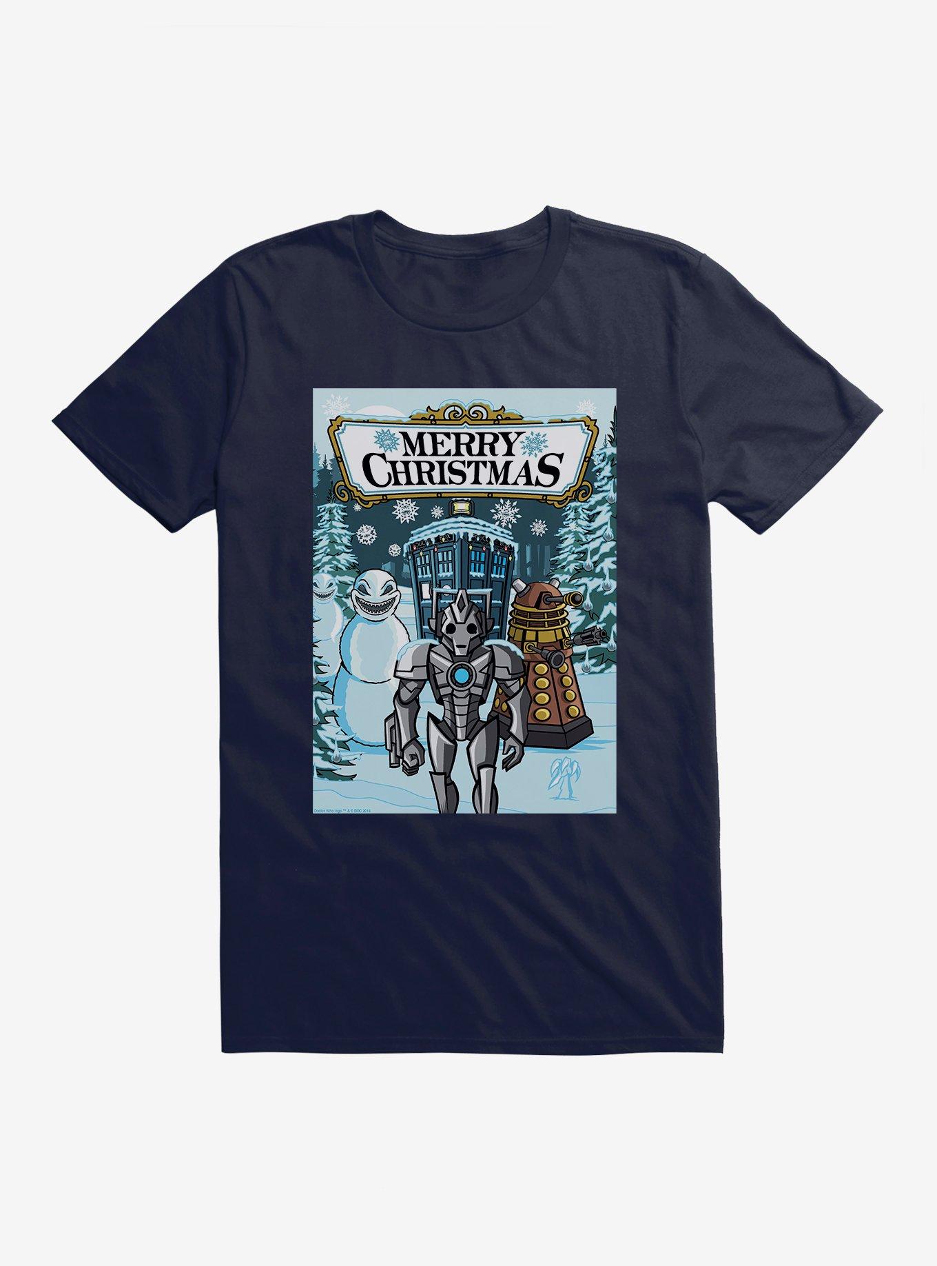 Doctor Who Merry Christmas T-Shirt T-Shirt | Premium Graphic | Perfect For Daily Wear