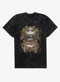Disney The Nightmare Before Christmas Jack Pumpkin Flourish Mineral Wash T-shirt Hot Topic Exclusive | Trendy Graphic Tee | Casual Unisex T-shirt