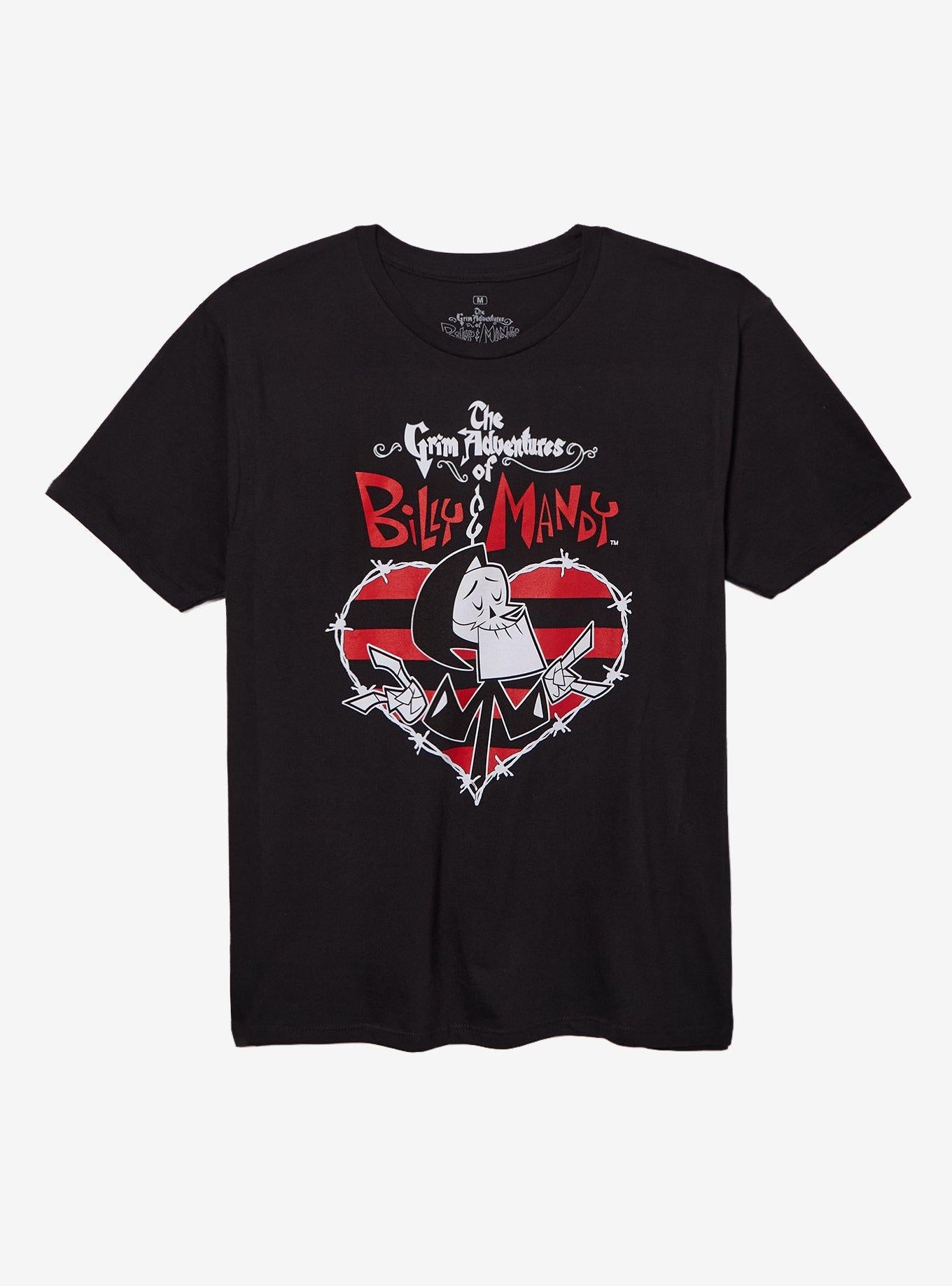 Grim Adventures Of Billy Mandy Grim Heart T Shirt