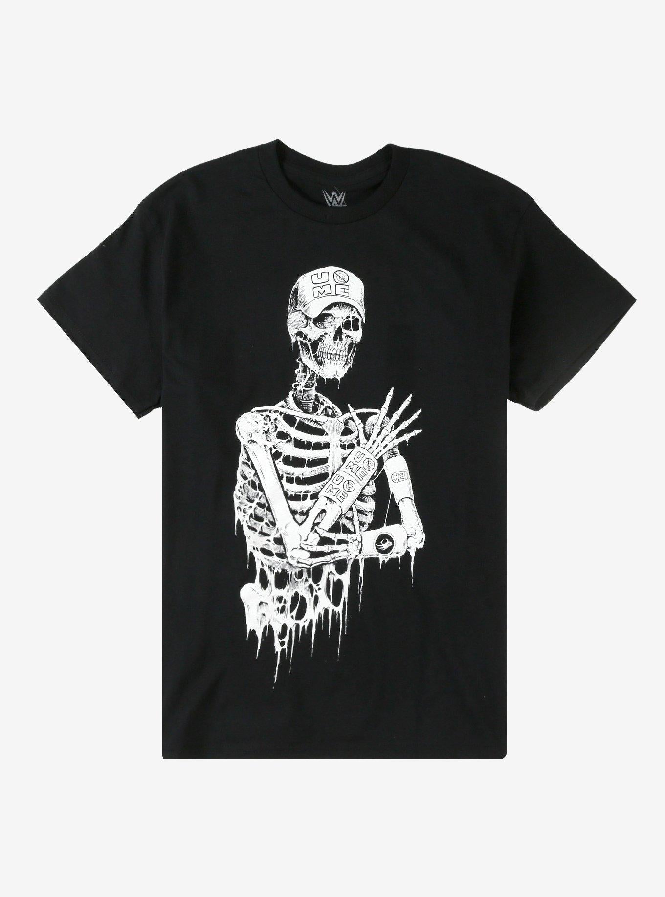 Wwe X Sawblade John Cena Skeleton T Shirt