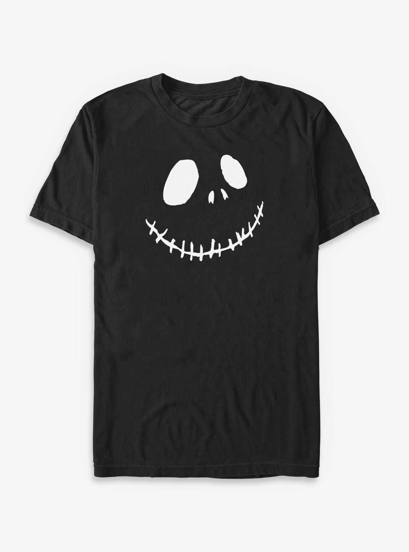 Disney The Nightmare Before Christmas Jack Skellington Face Big Tall T-Shirt T-Shirt | Best-Selling Artwork | Perfect For Daily Wear