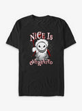 Disney The Nightmare Before Christmas Santa Jack Nice Is Overrated Big & Tall T-Shirt
