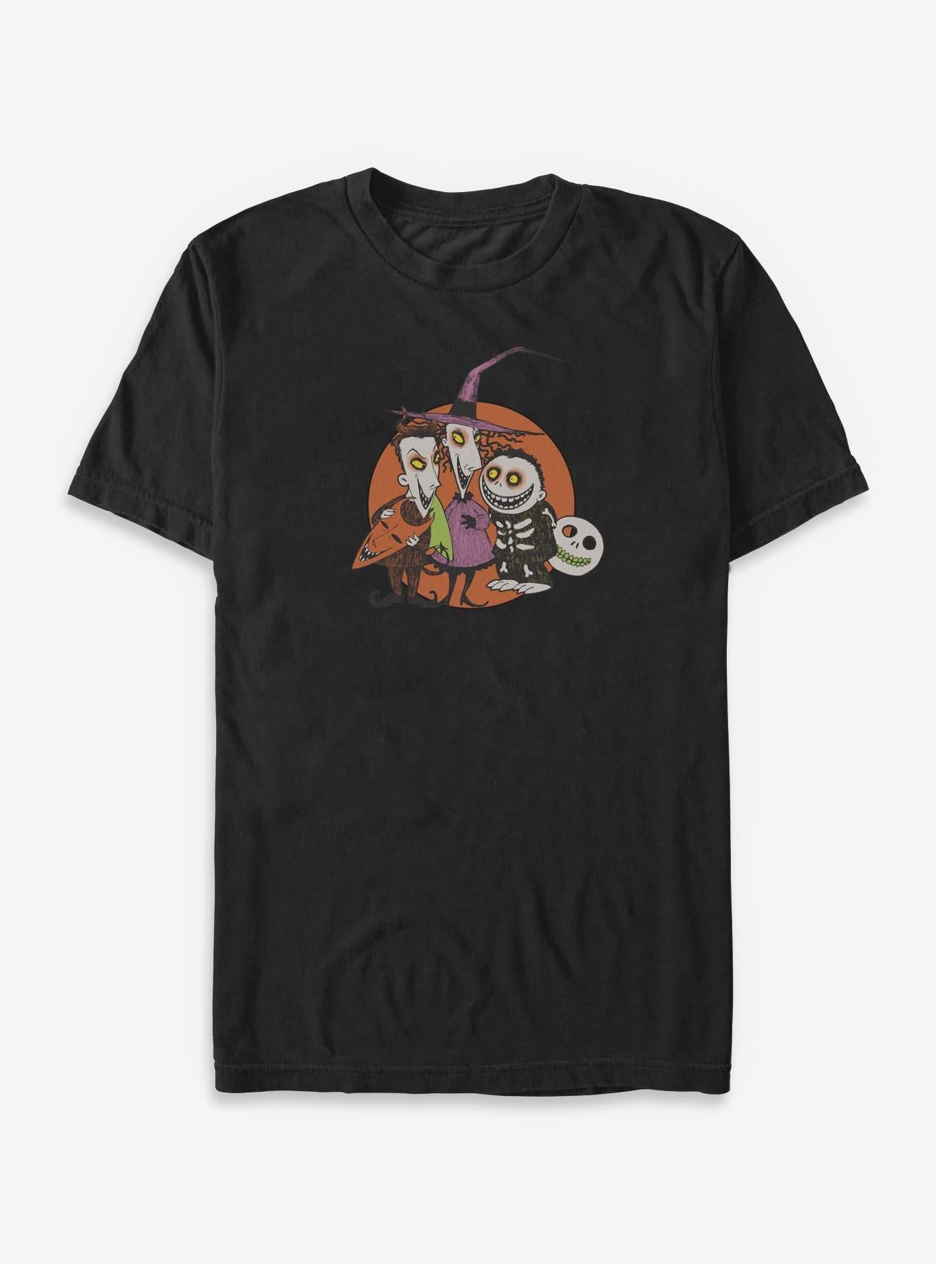 Disney The Nightmare Before Christmas Troublemakers Trio Shock, Lock, & Barrel Big & Tall T-Shirt